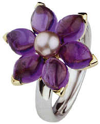 anillo flor violeta anillo flor violeta