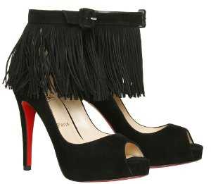 zapatos con flecos