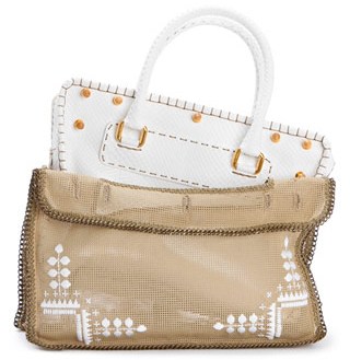 skin bag with embroidered dress detail skin bag with embroidered dress detail