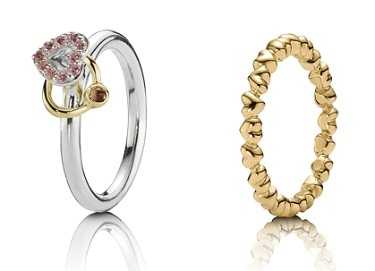 anillo pandora corazones oro anillo pandora corazones oro