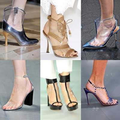 transparentes zapatos