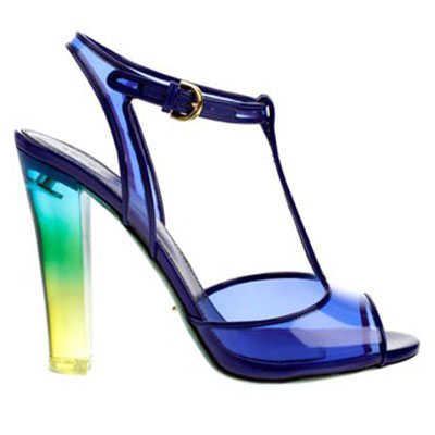 zapato transparente fashion