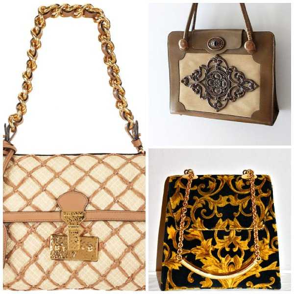 Bolsos con detalles barrocos
