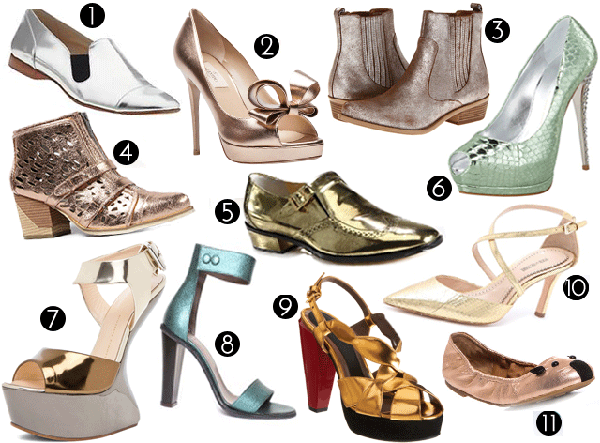 Todo zapatos: ¡La moda metálica ha llegado!