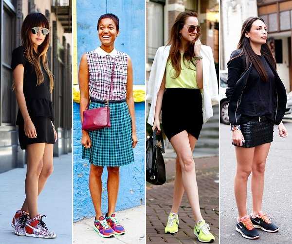 Combinación de zapatillas modernas con cualquier tipo de outfit